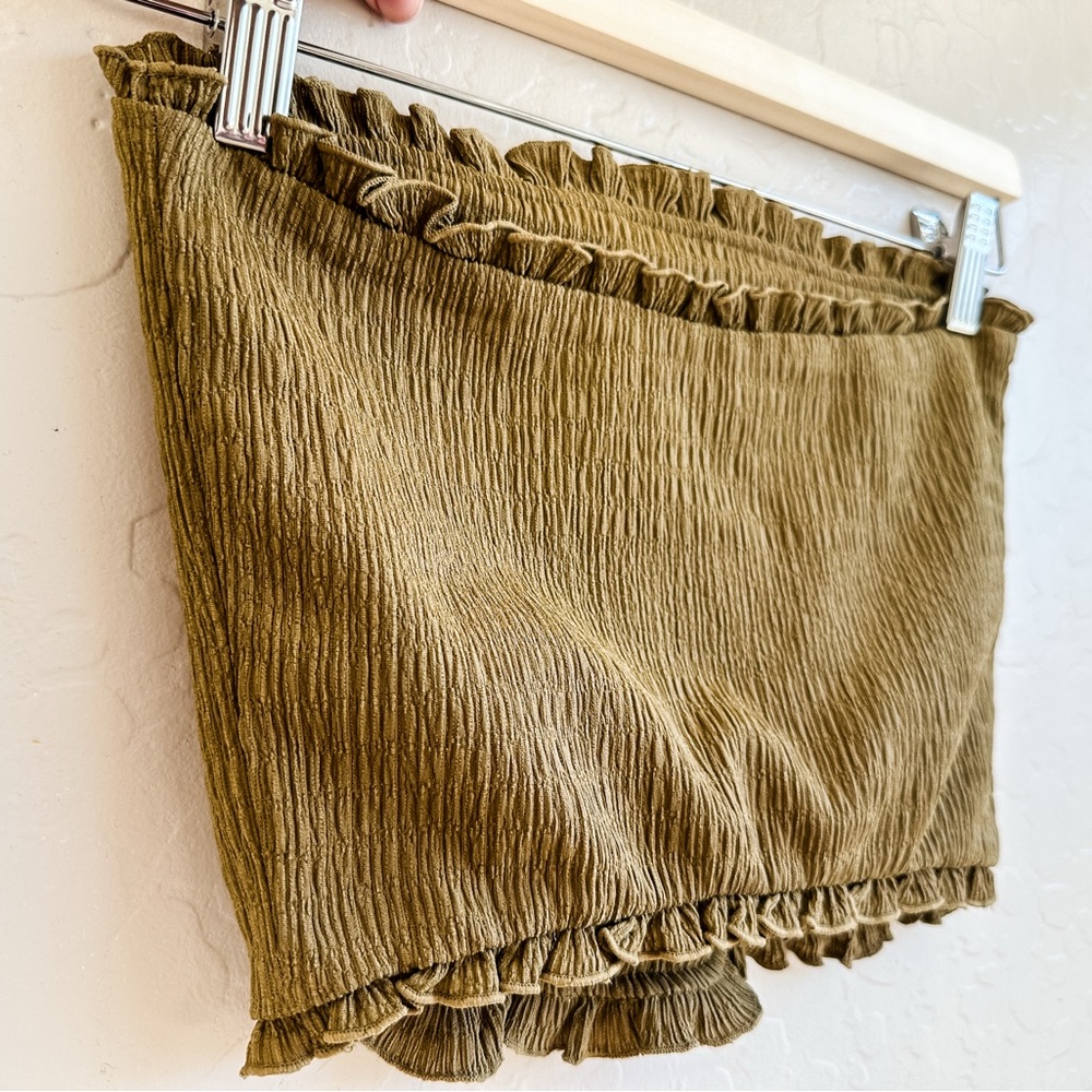 FREE PEOPLE Intimately Tube Top Bandeaus Olive Green Women’s - Small - Picture 3 of 8